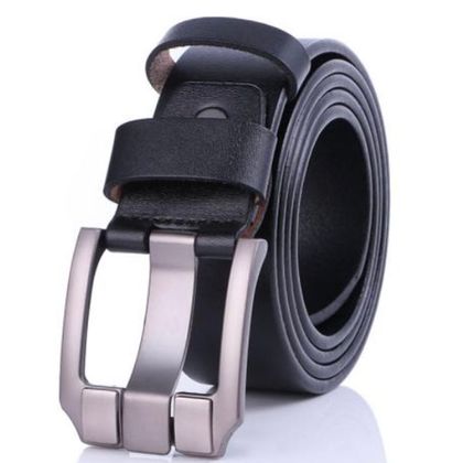 Dark Black Leather Belt — Belts & Buckles available at the Sacramento studio