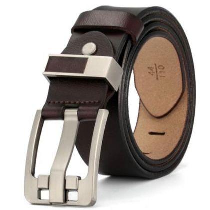 Dark Brown Leather Belt — Belts & Buckles available at the Sacramento studio