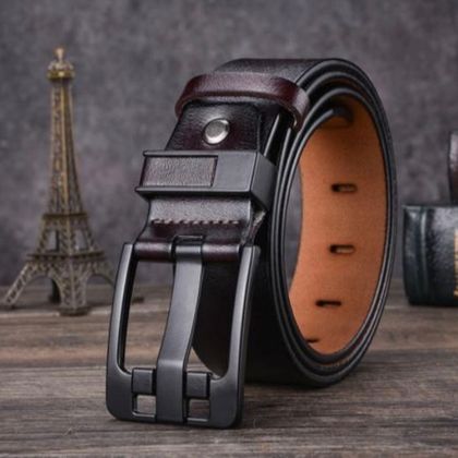 Dark Brown Leather Belt III — Belts & Buckles available at the Sacramento studio