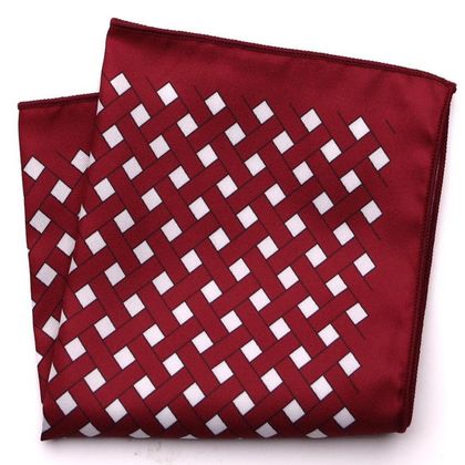 Apple Diamond Design Pocket Square — Pocket Squares available at the Sacramento studio