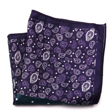 Purple Paisley Pocket Square — Pocket Squares available at the Sacramento studio