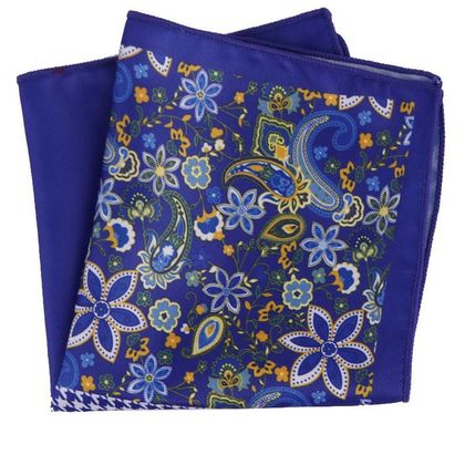 Royal Blue With Yellow Pocket Square — Pocket Squares available at the Sacramento studio