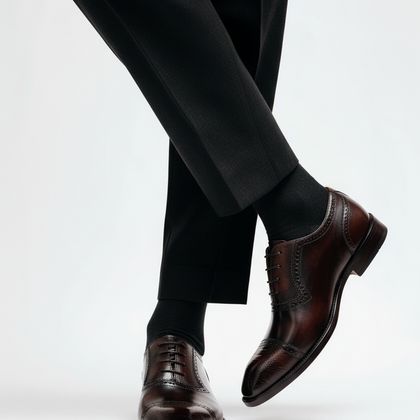 Men's Oxford G64-B604 leather dress shoe