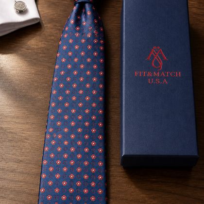 Bordeaux Medallion Tie — Ties available at the Sacramento studio