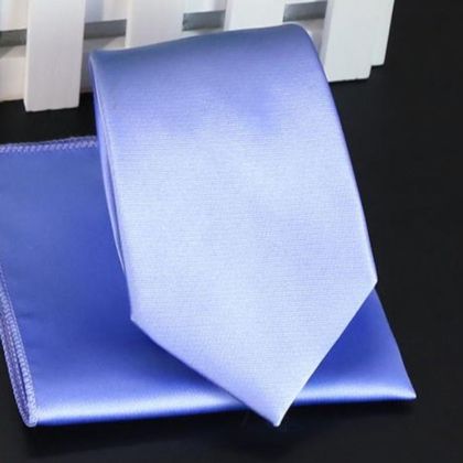 Ice Silver Tie & Pocket Square Set — Ties available at the Sacramento studio