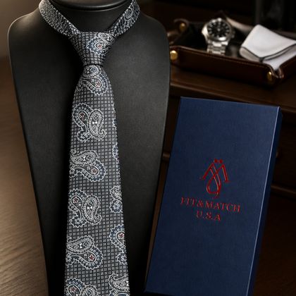 Midnight Paisley Heritage Tie — Ties available at the Sacramento studio
