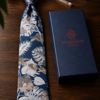 Riviera Botanical Tie — Ties available at the Sacramento studio