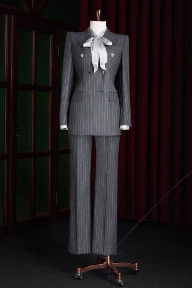 Silver Regent Pinstripe Suit